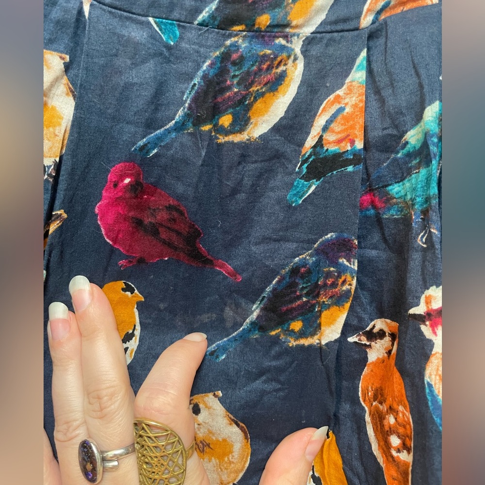 Anthropologie Strapless Native Birds Dress - Picture 13 of 13